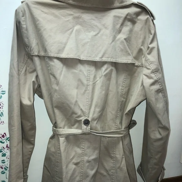 Old Navy Double-Breasted Trench Coat Khaki XXL - Picture 5 of 6